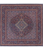 Heritage 6' 10" X 6' 10" Hand-Knotted Wool Rug 6' 10" X 6' 10" (208 X 208) / Blue / Blue