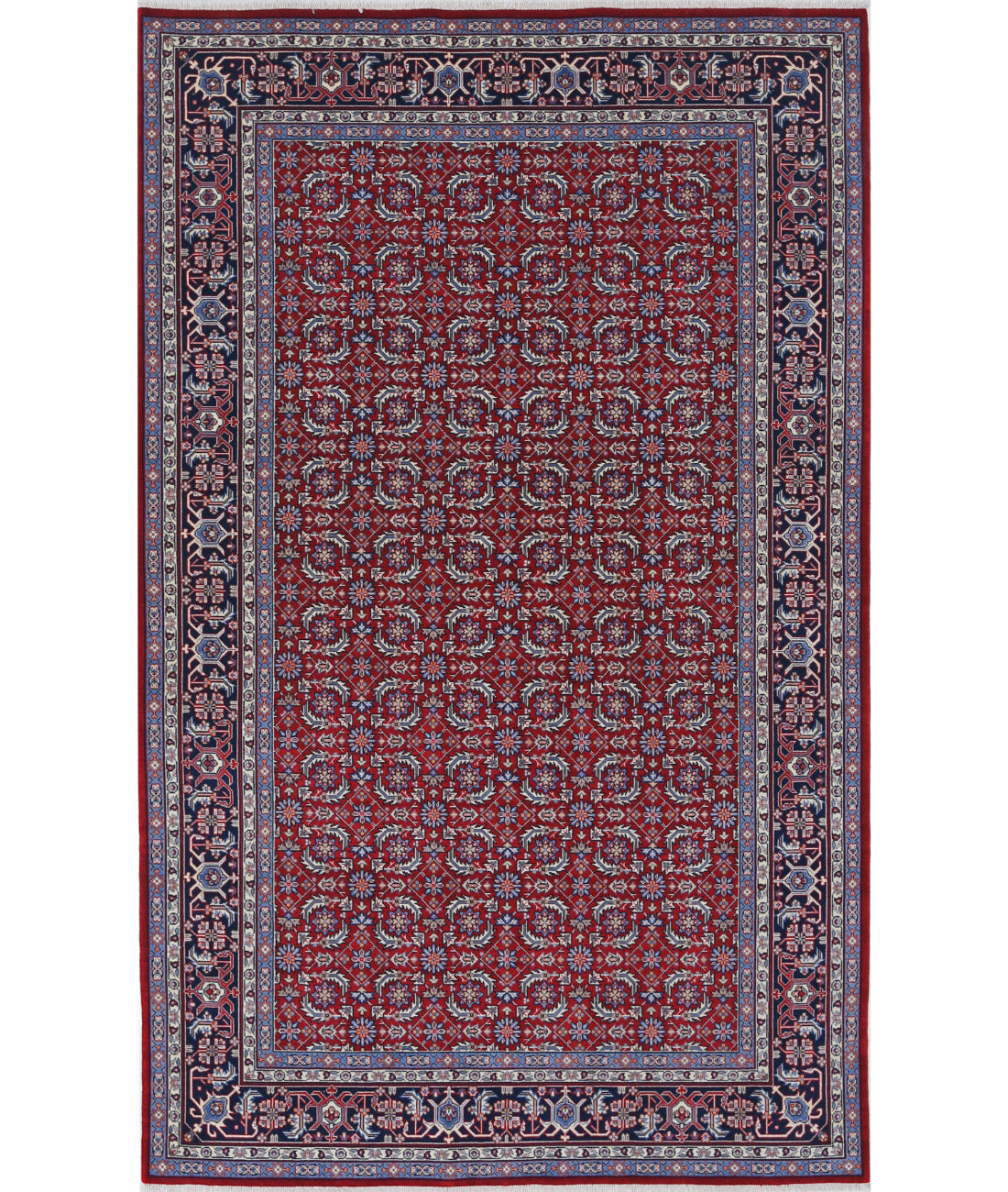 Heritage 4' 11" X 7' 11" Hand-Knotted Wool Rug 4' 11" X 7' 11" (150 X 241) / Red / Blue