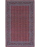 Heritage 4' 11" X 7' 11" Hand-Knotted Wool Rug 4' 11" X 7' 11" (150 X 241) / Red / Blue