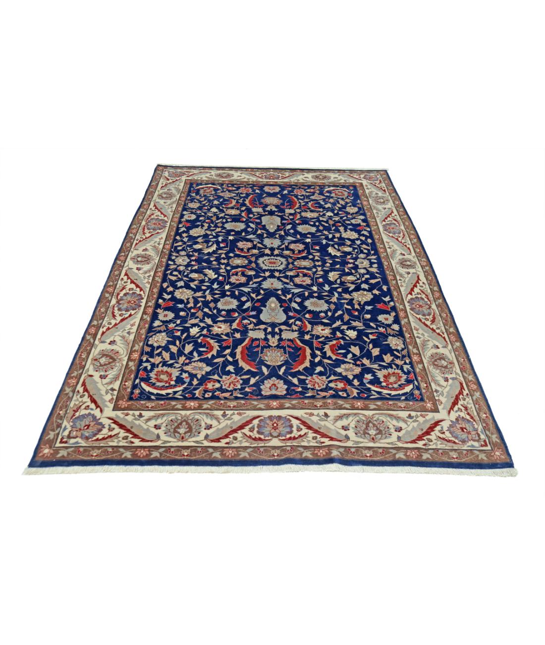 Heritage 5' 0" X 7' 5" Hand-Knotted Wool Rug 5' 0" X 7' 5" (152 X 226) / Blue / Ivory