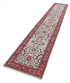 Heritage 2' 6" X 14' 0" Hand-Knotted Wool Rug 2' 6" X 14' 0" (76 X 427) / Ivory / Red