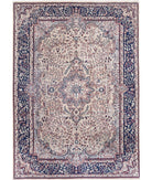 Heritage 5' 7" X 7' 8" Hand-Knotted Wool Rug 5' 7" X 7' 8" (170 X 234) / Ivory / Blue