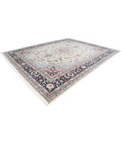 Heritage 11' 11" X 14' 10" Hand-Knotted Wool Rug 11' 11" X 14' 10" (363 X 452) / Ivory / Blue