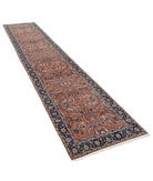 Heritage 2' 9" X 13' 3" Hand-Knotted Wool Rug 2' 9" X 13' 3" (84 X 404) / Rust / Blue