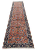 Heritage 2' 9" X 13' 3" Hand-Knotted Wool Rug 2' 9" X 13' 3" (84 X 404) / Rust / Blue