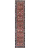 Heritage 2' 9" X 13' 3" Hand-Knotted Wool Rug 2' 9" X 13' 3" (84 X 404) / Rust / Blue