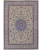 Heritage 8' 1" X 11' 4" Hand-Knotted Wool Rug 8' 1" X 11' 4" (246 X 345) / Ivory / Blue