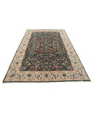 Heritage 6' 2" X 9' 0" Hand-Knotted Wool Rug 6' 2" X 9' 0" (188 X 274) / Green / Ivory