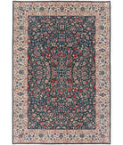 Heritage 6' 2" X 9' 0" Hand-Knotted Wool Rug 6' 2" X 9' 0" (188 X 274) / Green / Ivory