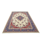 Heritage 6' 0" X 8' 11" Hand-Knotted Wool Rug 6' 0" X 8' 11" (183 X 272) / Ivory / Blue