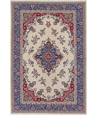 Heritage 6' 0" X 8' 11" Hand-Knotted Wool Rug 6' 0" X 8' 11" (183 X 272) / Ivory / Blue