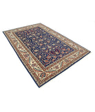 Heritage 6' 0" X 8' 11" Hand-Knotted Wool Rug 6' 0" X 8' 11" (183 X 272) / Blue / Ivory