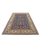 Heritage 6' 0" X 8' 11" Hand-Knotted Wool Rug 6' 0" X 8' 11" (183 X 272) / Blue / Ivory