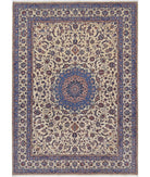 Heritage 8' 2" X 11' 5" Hand-Knotted Wool Rug 8' 2" X 11' 5" (249 X 348) / Ivory / Blue