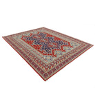 Heritage 7' 11" X 9' 11" Hand-Knotted Wool Rug 7' 11" X 9' 11" (241 X 302) / Red / Blue