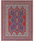 Heritage 7' 11" X 9' 11" Hand-Knotted Wool Rug 7' 11" X 9' 11" (241 X 302) / Red / Blue