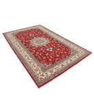 Heritage 6' 0" X 9' 3" Hand-Knotted Wool Rug 6' 0" X 9' 3" (183 X 282) / Red / Ivory