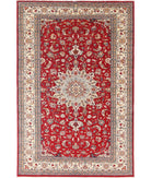 Heritage 6' 0" X 9' 3" Hand-Knotted Wool Rug 6' 0" X 9' 3" (183 X 282) / Red / Ivory