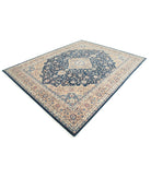 Heritage 8' 0" X 10' 2" Hand-Knotted Wool Rug 8' 0" X 10' 2" (244 X 310) / Blue / Pink