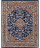 Heritage 8' 0" X 10' 2" Hand-Knotted Wool Rug 8' 0" X 10' 2" (244 X 310) / Blue / Pink