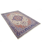 Heritage 6' 0" X 8' 11" Hand-Knotted Wool Rug 6' 0" X 8' 11" (183 X 272) / Ivory / Blue