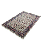 Heritage 4' 0" X 5' 10" Hand-Knotted Wool Rug 4' 0" X 5' 10" (122 X 178) / Ivory / Blue