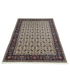 Heritage 4' 0" X 5' 10" Hand-Knotted Wool Rug 4' 0" X 5' 10" (122 X 178) / Ivory / Blue