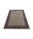 Heritage 4' 0" X 5' 10" Hand-Knotted Wool Rug 4' 0" X 5' 10" (122 X 178) / Ivory / Blue