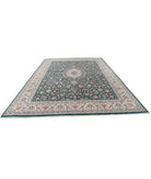 Heritage 9' 10" X 14' 0" Hand-Knotted Wool Rug 9' 10" X 14' 0" (300 X 427) / Green / Ivory