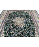 Heritage 8' 2" X 10' 1" Hand-Knotted Wool Rug 8' 2" X 10' 1" (249 X 307) / Green / Ivory