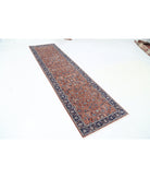 Heritage 2' 8" X 10' 0" Hand-Knotted Wool Rug 2' 8" X 10' 0" (81 X 305) / Brown / Blue