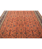 Heritage 8' 3" X 11' 5" Hand-Knotted Wool Rug 8' 3" X 11' 5" (251 X 348) / Pink / Blue