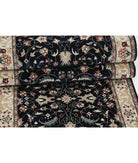 Heritage 2' 6" X 11' 10" Hand-Knotted Wool Rug 2' 6" X 11' 10" (76 X 361) / Black / Ivory