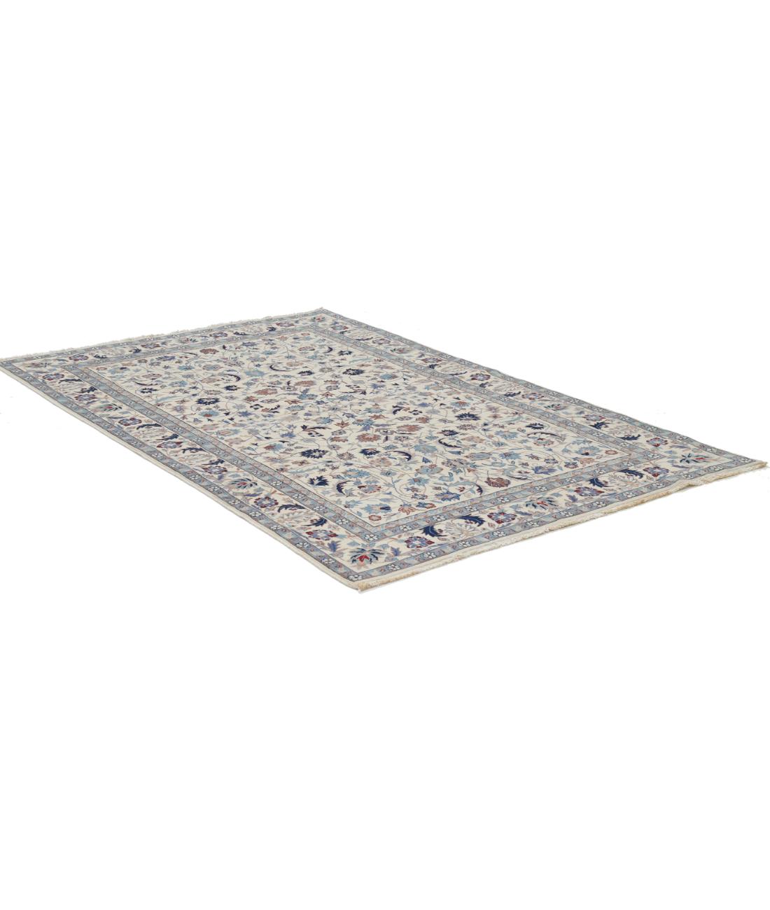 Heritage 4' 11" X 8' 0" Hand-Knotted Wool Rug 4' 11" X 8' 0" (150 X 244) / Ivory / Blue