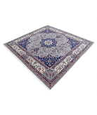 Heritage 6' 7" X 6' 10" Hand-Knotted Wool Rug 6' 7" X 6' 10" (201 X 208) / Blue / Ivory