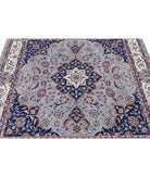 Heritage 6' 7" X 6' 10" Hand-Knotted Wool Rug 6' 7" X 6' 10" (201 X 208) / Blue / Ivory