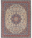 Heritage 7' 11" X 9' 10" Hand-Knotted Wool Rug 7' 11" X 9' 10" (241 X 300) / Ivory / Rust