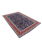 Heritage 6' 0" X 9' 1" Hand-Knotted Wool Rug 6' 0" X 9' 1" (183 X 277) / Blue / Red