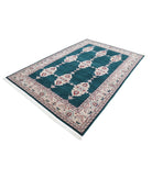 Heritage 6' 0" X 8' 11" Hand-Knotted Wool Rug 6' 0" X 8' 11" (183 X 272) / Green / Ivory