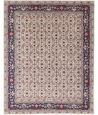 Heritage 8' 0" X 9' 11" Hand-Knotted Wool Rug 8' 0" X 9' 11" (244 X 302) / Ivory / Blue