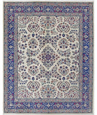 Heritage 8' 2" X 10' 1" Hand-Knotted Wool Rug 8' 2" X 10' 1" (249 X 307) / Ivory / Blue