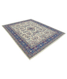 Heritage 8' 1" X 9' 10" Hand-Knotted Wool Rug 8' 1" X 9' 10" (246 X 300) / Ivory / Blue