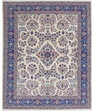 Heritage 8' 1" X 9' 10" Hand-Knotted Wool Rug 8' 1" X 9' 10" (246 X 300) / Ivory / Blue