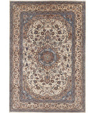 Heritage 6' 1" X 8' 11" Hand-Knotted Wool Rug 6' 1" X 8' 11" (185 X 272) / Ivory / Taupe