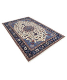 Heritage 6' 0" X 9' 0" Hand-Knotted Wool Rug 6' 0" X 9' 0" (183 X 274) / Ivory / Blue