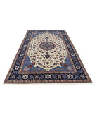 Heritage 6' 0" X 9' 0" Hand-Knotted Wool Rug 6' 0" X 9' 0" (183 X 274) / Ivory / Blue