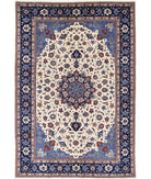 Heritage 6' 0" X 9' 0" Hand-Knotted Wool Rug 6' 0" X 9' 0" (183 X 274) / Ivory / Blue