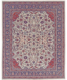 Heritage 8' 0" X 9' 11" Hand-Knotted Wool Rug 8' 0" X 9' 11" (244 X 302) / Ivory / Blue