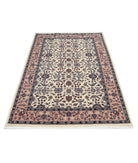 Heritage 4' 1" X 6' 1" Hand-Knotted Wool Rug 4' 1" X 6' 1" (124 X 185) / Ivory / Pink