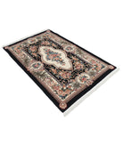 Heritage 3' 10" X 5' 10" Hand-Knotted Wool Rug 3' 10" X 5' 10" (117 X 178) / Ivory / Black